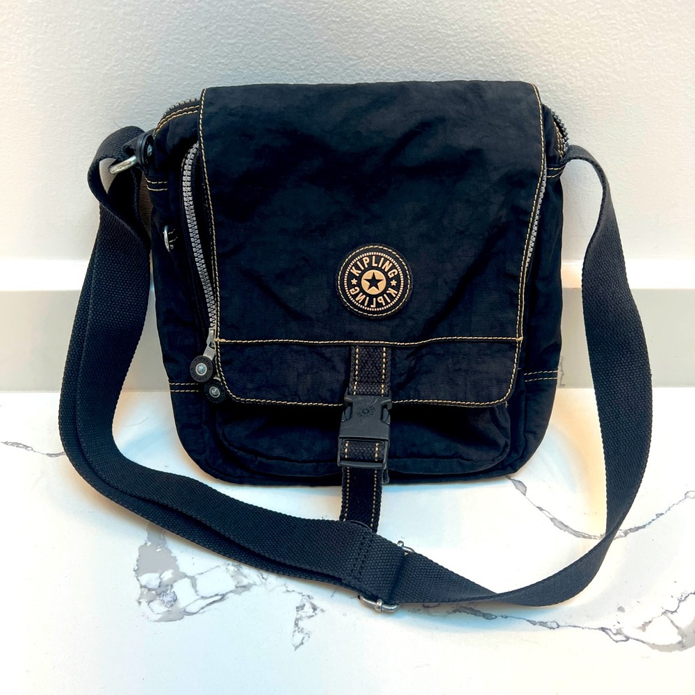 KIPLING Lancelot Shoulder Crossbody Bag Vintage Black